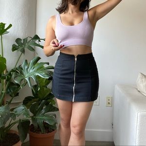 90s style mini skirt